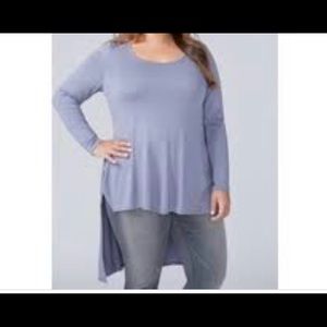 Lane Bryant high low scoop neck top 18/20